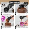 Coffee Scoop & Funnel for Reusable K Cup Refillable Coffee