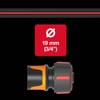 Fiskars Hose Connection, SoftGrip Contact Points, Universal Size, Diameter 1.9