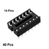 uxcell 40pcs DIP IC Chip Socket Adaptor, 2.54mm Pitch 2