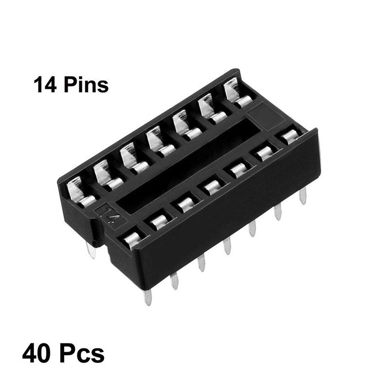 uxcell 40pcs DIP IC Chip Socket Adaptor, 2.54mm Pitch 2