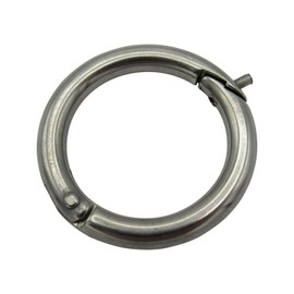 Stainless Steel Split Ring with Clip & Pin 6MM x 30MM