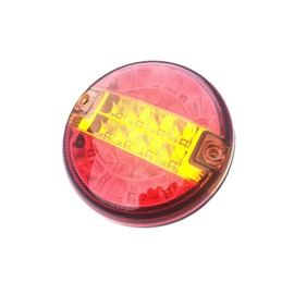 Matel Service LED Rear Light Round Diameter 140 with Position Light, Brake Light, Indicator for Trailers, Trucks, Cars etc.