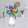 Vocrev Icons Wildflower Bouquet Building Set for Adults, with Vase
