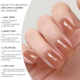 Vishine 16ml Sheer Warm Terracotta Brown Jelly Gel Polish Translucent Crystal UV Gel French Manicure DIY Nail Art Soak-Off Terracotta Brown E046