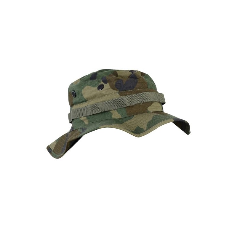 Mil-Tec Teesar British Boonie Hat with Neck Flap Ripstop Woodland