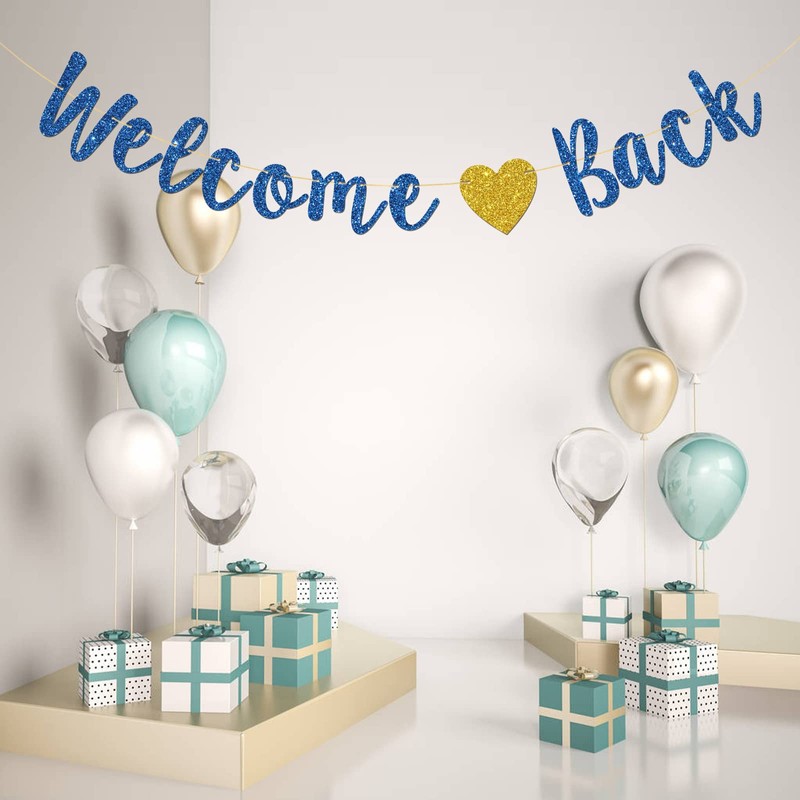 Welcome Back Banner, Home Theme Party, Back to School, Happy