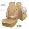 CAR PASS Piping Luxury PU Leather Two Front Car Seat