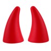 Alipis 2Pcs Bumper Protector Devil Horn Stickers for Automobile Decoration