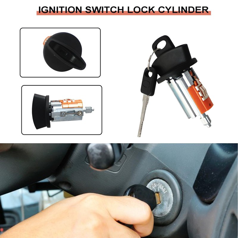 Eterpace Door Lock Cylinder & Ignition Switch Cylinder, Compatible with