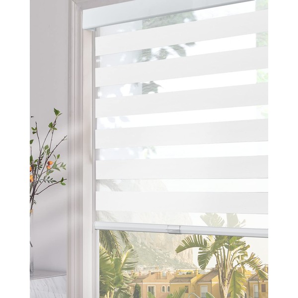 Persilux Cordless Zebra Blinds for Windows (34" W x 64"