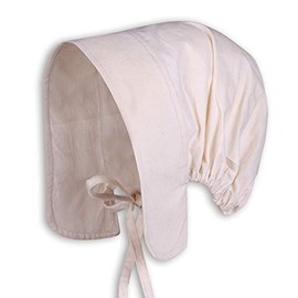 MYTHOLON Greta Medieval Maid Cap, Women's Canvas Cotton, Fancy Dress Costume LARP Nature
