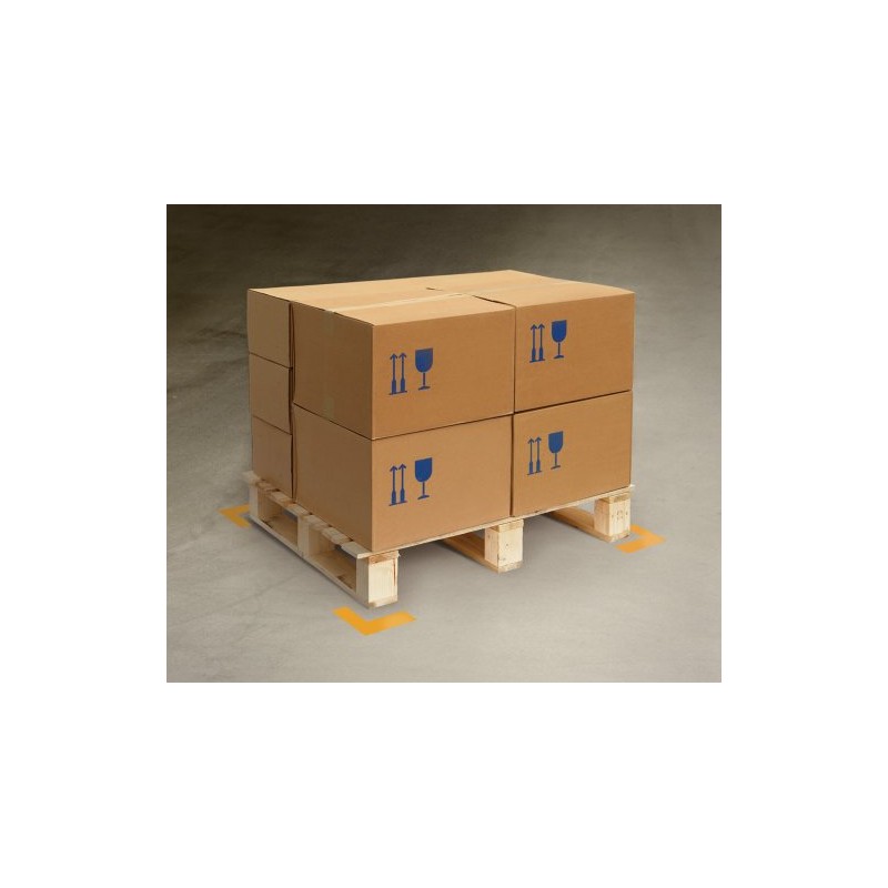 Mighty Line 2" Wide Solid Yellow Angle - Pack of