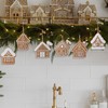 24 Pcs Christmas Gingerbread House Ornaments Gingerbread Hanging Decorations Silicone