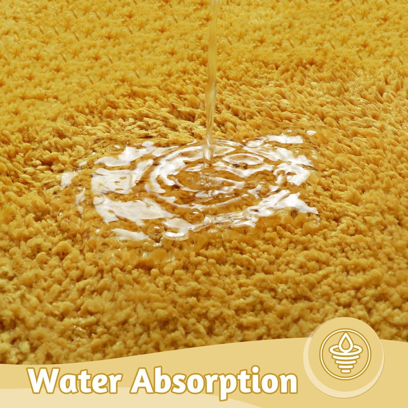 Uphome Bathroom Runner Rug, Large Water Absorbent Cute Bath Mat