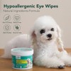 SmileDenX Dog Eye Wipes Hypoallergenic Pet Eye Cleaner Wipes, Soothing