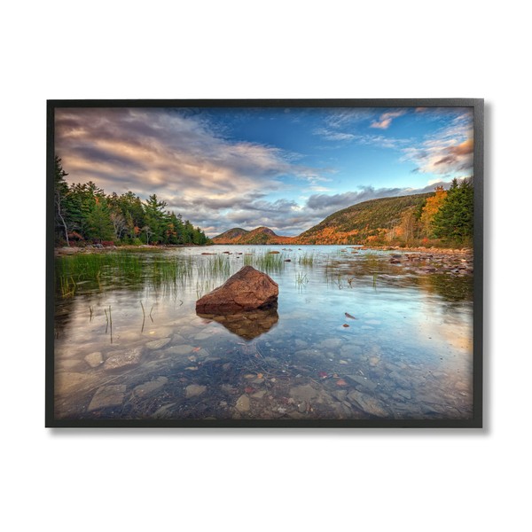 Stupell Industries Rocky Creek Woodland Scenery Framed Giclee Art, Design