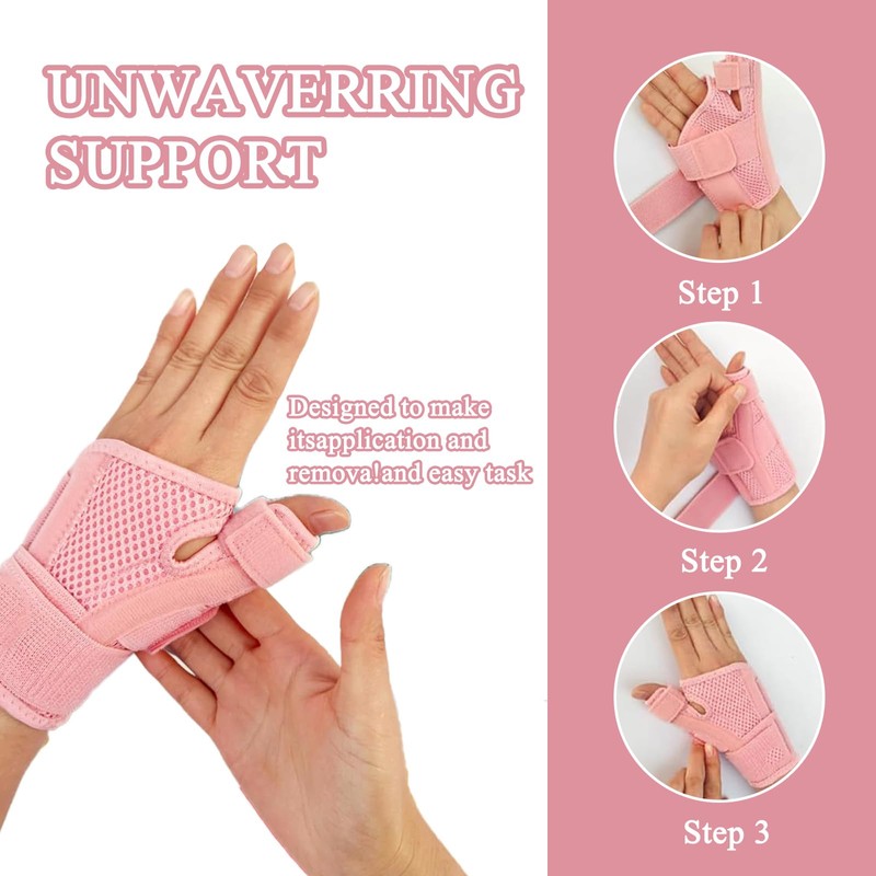 Katslyn 2 PCS Thumb Support for Arthritis, Breathable and Soft