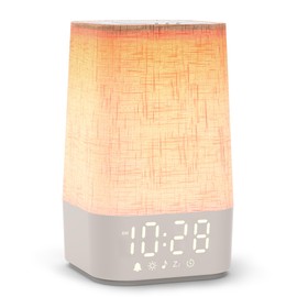 Sound Machine White Noise Machine with 30 Soothing Sounds, Sleep Timer, Dimmable Bedside Lamp Night Light Clock, Sunrise Alarm Clock Wake Up Light for Bedrooms, Baby, Kids, Adults, Heavy Sleepers