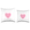 Glowing Affection: A Radiant Heart Design Throw Pillow