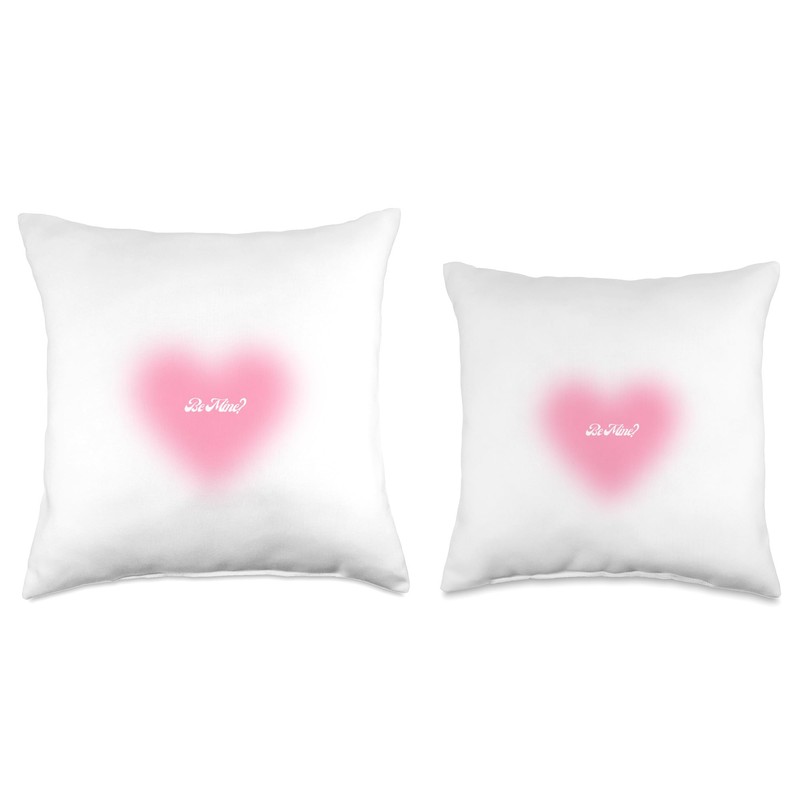 Glowing Affection: A Radiant Heart Design Throw Pillow