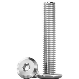 M6 Bolts, Flat Head Hex Socket Cap Screws Bolts, M6 x 40mm 304 Stainless Steel Hex Bolts, Fully Thread Fasteners for DIY Repair (Pack of 20)