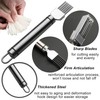 UGpine Scallion Cutter Onion Shred Knife with Stainless Steel Blade,