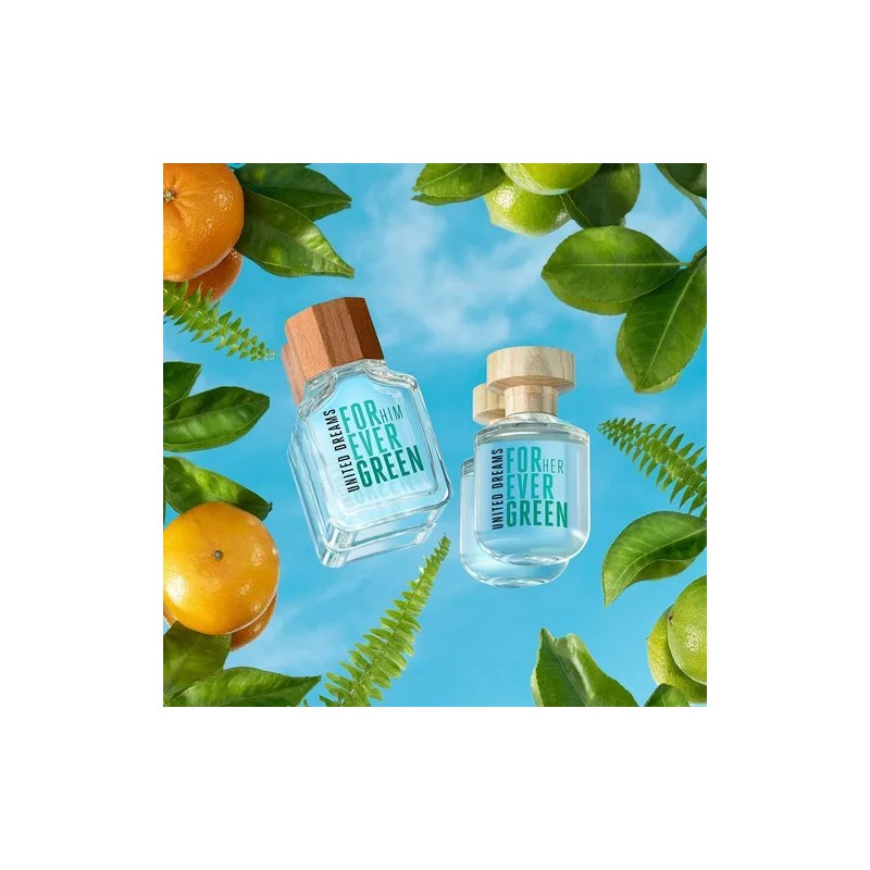 Perfume Forever Green United Dreams Benetton para ella, 80 ml