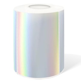Yeachlaing 2" x 3" Holographic Thermal Label Stickers,Printable Rainbow Glitter Thermal Printer Sticker Labels for Gift Wrapping, Self-Adhesive Name Price Tag DIY Custom Logo Design (280 pcs)