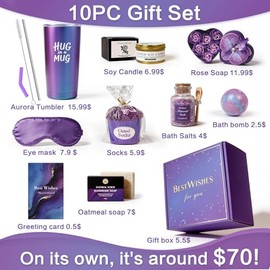 Cestas de regalo para mujeres, regalos de cumpleaños para mujeres, cuidado personal, regalo del día de la madre, paquete de cuidado, mejorarse, ideas 