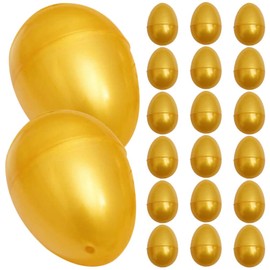 Alipis Fillable Easter Eggs 24pcs golden Empty Easter Eggs for Easter Basket Fillers Egg Hunt Stuffers Fillers Classroom Prize Party Supplies Favor