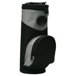 2-to-Go Zippered Beverage Cooler with Shoulder Strap, Clip, and Front Pocket