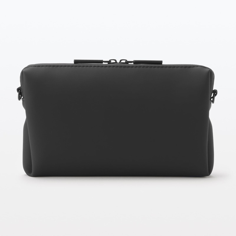 MUJI OHH66A4A Freely Combinable Storage Case, Rectangle, Thin, Small, Black/Approx.