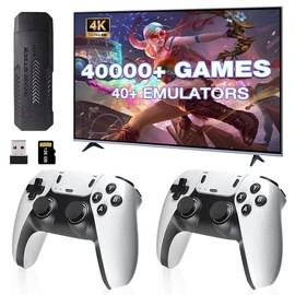 2025 New Wireless Retro Gaming Console with 50,000+ Games, 4K HDMI Output, 128GB Controller for TV Plugging, Built-in 40+ Emulators - specification: X2 ULTRA  128G version