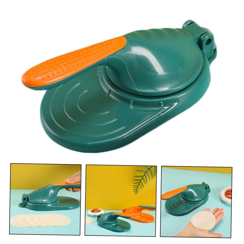 GRIRIW Dumpling Skin Presser Mold Pastry Wrapper Maker for Easy