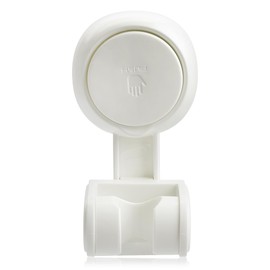 GLADFRESIT Suction Cup Shower Holder, Wall Mounted Removable Shower Head Holder, Height Adjustable Shower Head Bracket for Bathroom - White