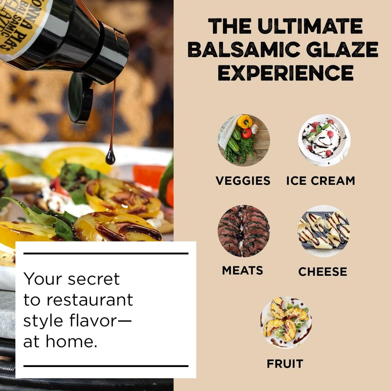 Nonna Pia’s Classic Balsamic Glaze - IGP Certified Balsamic Vinegar