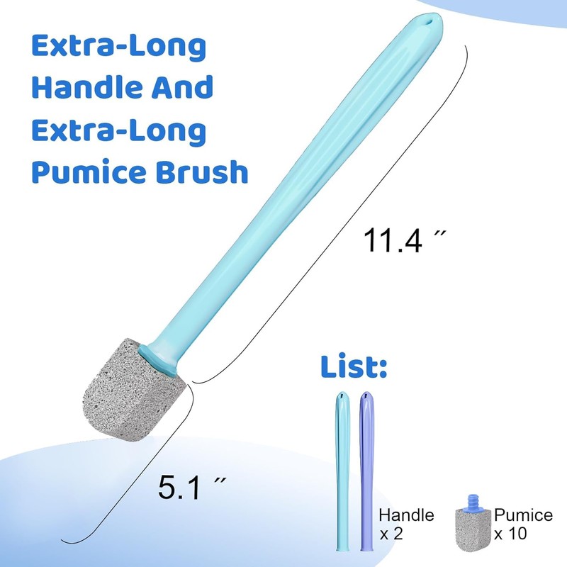 Pumice Stone Toilet Bowl Cleaner,Bathroom Cleaner Brush Toilet Wand Refills