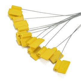 HF/UHF NFC RFID Metal Seal Tags Security Numbered Zip Ties Seals Eletronic Writable NFC Metal Cable Tie Tags for Shipping Truck Trailer Container (HF RFID Seals, 50pcs)