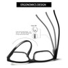 Kerecsen 5 Pack Oversized Reading Glasses Blue Light Blocking Square