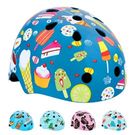 Hornit Kids Bike Helmet | Kids Helmet | Child Bike Helmet | Bike, Skateboard, Skating & Scooter Helmet | BMX Helmet Kids | Toddler Bike Helmet | Multi-sport Helmet | (Medium, Ice Cream)