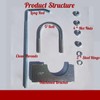 2Packs 2-1/2" Heavy Duty Exhaust System Hanger, Universal Exhuast Hanger,