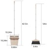Broom with Dustpan Combo Set 54” Long Handle Household Dust
