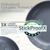 PRICUSIS Nonstick Ceramic Frying Pan Skillet, 8+12 Inch Induction Compatible