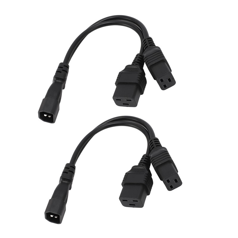 Power Cord Splitter Adapter IEC 320 C14 to IEC320 C19