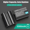 JYJZPB 2 Pack EN-EL15B EN-EL15C Batteries and Charger Case for