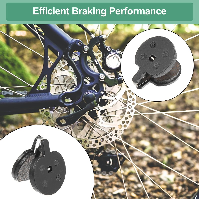X AUTOHAUX 4 Pair Semi Metal Disc Bike Brake Pads