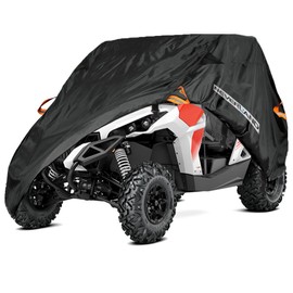 NEVERLAND UTV Covers, Storage Sun-UV Rain Snow Protector Universal for Can-Am Kawasaki Polaris Honda Suzuki Yamaha Arctic Cat John Deere Kymco Bobcat Argo (Durable)
