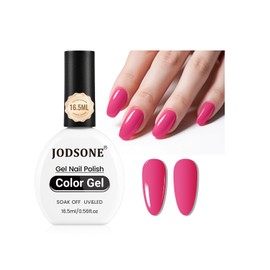 JODSONE 16.5ml Pink Purple Gel Nail Polish Pink Purple Gel Polish Bright High Gloss Soak Off U V Nail Manicure Salon DIY at Home