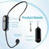 Wireless Microphone Headset, 2.4GHz, 160ft Range, Headset Microphone and Handheld