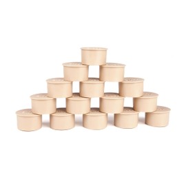 Pool Fence Hole Cover Deck Patio Ground Caps 1.25 Inch Fit Standard 1.25" Holes 1-1/4 inch Diameter (1-1/4 in. Pack of 15, Almond Beige)